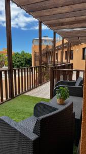 Balkón alebo terasa v ubytovaní Aloha Home