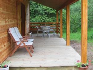 Patio nebo venkovní prostory v ubytování Gîte Chalet Morvan Bourgogne