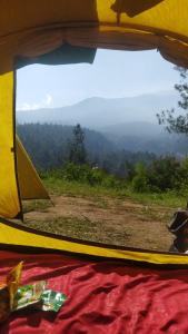 A general mountain view or a mountain view taken from the lodge