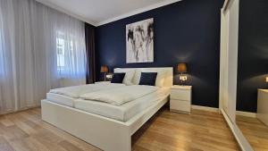 Postel nebo postele na pokoji v ubytování YFB I 130m2 Designwohnung mit 2 Bädern