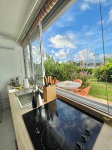 Kuchyň nebo kuchyňský kout v ubytování Appartement Frida de la Marina