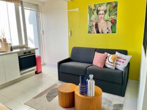 Kuchyň nebo kuchyňský kout v ubytování Appartement Frida de la Marina