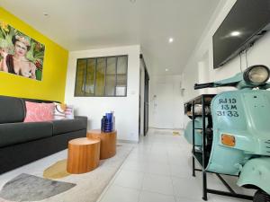 Posezení v ubytování Appartement Frida de la Marina