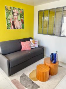 Posezení v ubytování Appartement Frida de la Marina