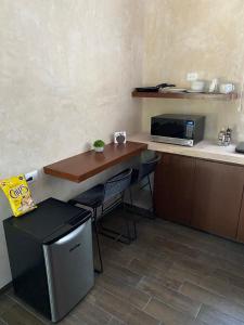 Kuchyň nebo kuchyňský kout v ubytování Hotelito YUM KAAX
