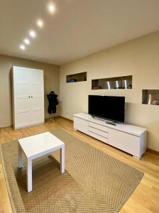 TV a/nebo společenská místnost v ubytování Smelte Studio Apartment