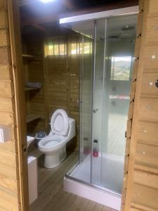Koupelna v ubytování Hospedaje Rural POTOSI