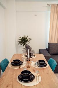 O zonă de relaxare la LUXURY Cozy Apartments and Studios Palas Mall Iasi