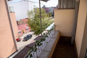 Balkón nebo terasa v ubytování Garden apartment & parking