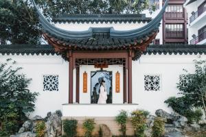 苏州吴宫泛太平洋酒店(含4A级盘门景区畅游）外面的花园