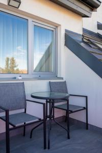 Balkón alebo terasa v ubytovaní Zafír Apartman Sárvár