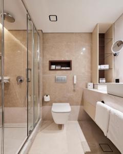 A bathroom at Mediterranean Hotel