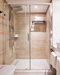 A bathroom at Mediterranean Hotel