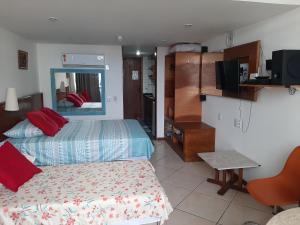 Kuchyň nebo kuchyňský kout v ubytování Flat no Sol Vitoria Marina