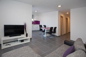 TV a/nebo společenská místnost v ubytování Apartments Diamond
