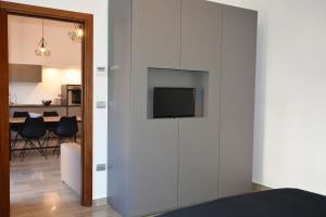 Kuchyň nebo kuchyňský kout v ubytování inStile aparthotel