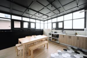 谷園酒店公寓Good Garden Apartment廚房或簡易廚房