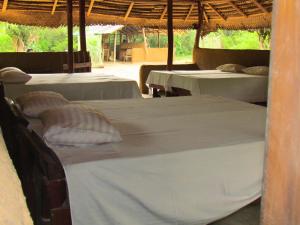 Postel nebo postele na pokoji v ubytování Rivosen Camp Yala Safari