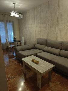 - un salon avec un canapé et une table basse dans l'établissement EL NIDO, à Montoro
