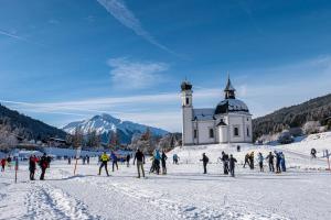 Obiekt Landhaus Haid zimą