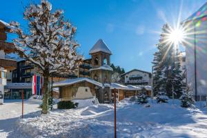 Obiekt Landhaus Haid zimą