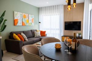 Et opholdsområde på 1 bedroom flat completely renovated.