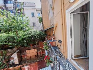 A balcony or terrace at Mini Studio con Balcone a Piazza del Popolo