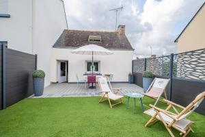 Zahrada ubytování Le Cyan - Charmante maison à la campagne + 4 fotografie