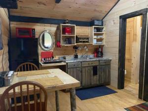 Kuhinja ili čajna kuhinja u objektu Cozy Log Tiny Cabin in Red River Gorge!