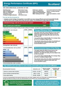 un diagrama del certificado de eficiencia energética epec en ByEvo Almar Villa - Comfy Contractor or Large groups property en Glasgow