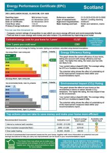 a diagram of the energy performance certificate epec at ByEvo Almar Villa - Comfy Contractor or Large groups property in Glasgow