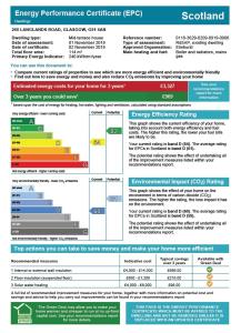 Diagrama del certificado de eficiencia energética EPEC en ByEvo Almar Villa - Close to City and Airport - Perfect for Contractors or large groups, en Glasgow