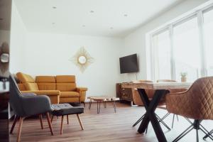 TV a/nebo společenská místnost v ubytování Fitromax Apartmanház