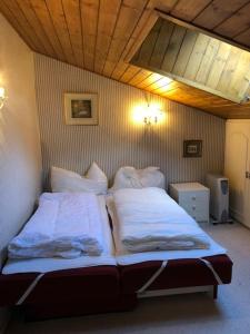 1 Schlafzimmer mit 2 Betten in einem Zimmer in der Unterkunft Apartment Morris in Bad Gastein