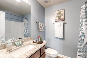 a bathroom with a sink and a toilet at Greene Haven in Atlanta