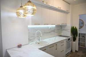 Кухня або міні-кухня у Stan na dan Golden apartman