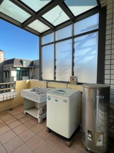 Balkon oz. terasa v nastanitvi Jiajia Inn