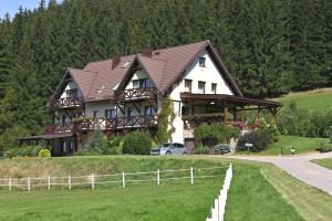 a large house on a hill with a car parked in front at Wichrowe Wzgorze in Stronie Śląskie