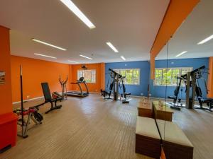 Fitness centrum a/nebo fitness zařízení v ubytování Hotel Cordialle