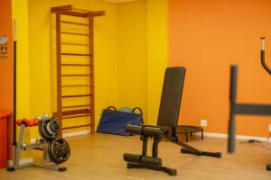 Fitness centrum a/nebo fitness zařízení v ubytování Hotel Cordialle