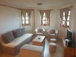 Posezení v ubytování Planinska Kuca Tara / Mountain House Tara