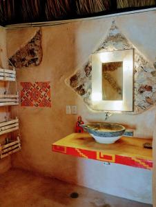 Ванная комната в Casa Maya Melipona - Alberca - Wifi Starlink - Tour Sostenibilidad