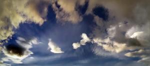 a group of clouds in the sky at Hostel Aves del Lago in El Calafate