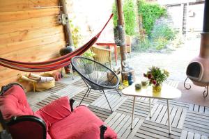 Posezení v ubytování Sfeervol loft in Koudum + 11 fotografií