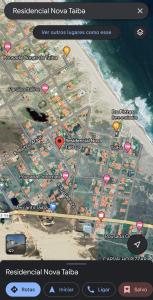 zrzut ekranu mapy miasta w obiekcie Apartamento em Taiba-CE com vista para o mar w mieście Taíba