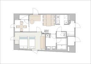 a floor plan of a house at stayme THE HOTEL Ueno Ekimae in Tokyo
