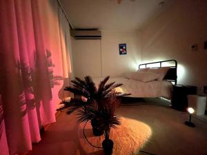 Hongdae Modern House客房内的一张或多张床位