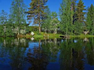 a view of a lake with trees on the shore at Holiday Home Tarvas by Interhome in Tarvaspohja