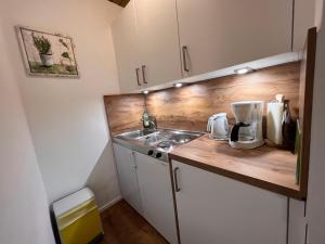 eine Küche mit Spüle und Arbeitsplatte in der Unterkunft Apartment Top 49A by Interhome in Heiligenblut