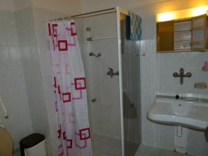 Koupelna v ubytování Hotel Pelikan